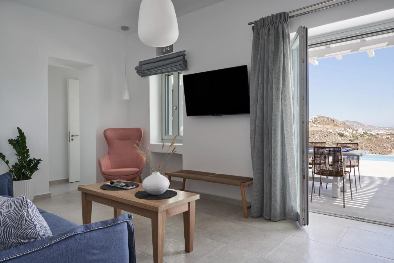 Annez Villa With Private Pool Panoramic Sea View Mykonos Town Zewnętrze zdjęcie